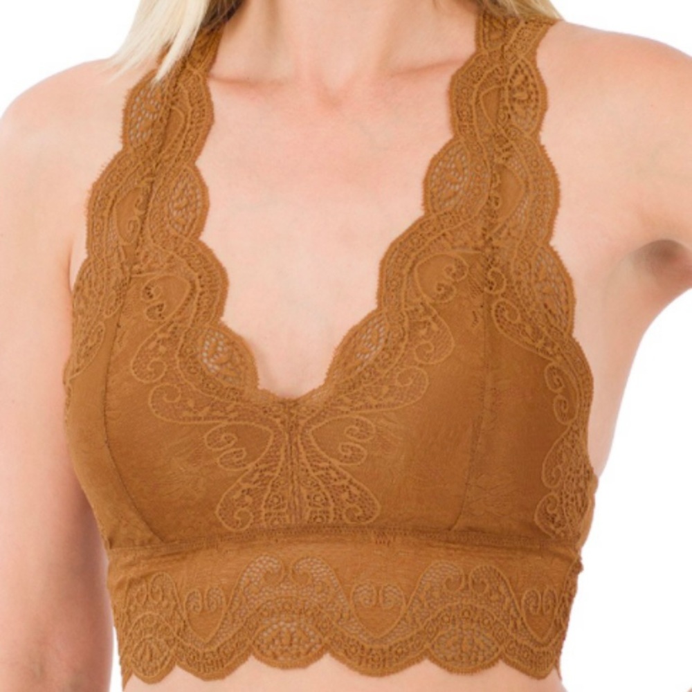 NWOT Zenana Lace Detail Bralette